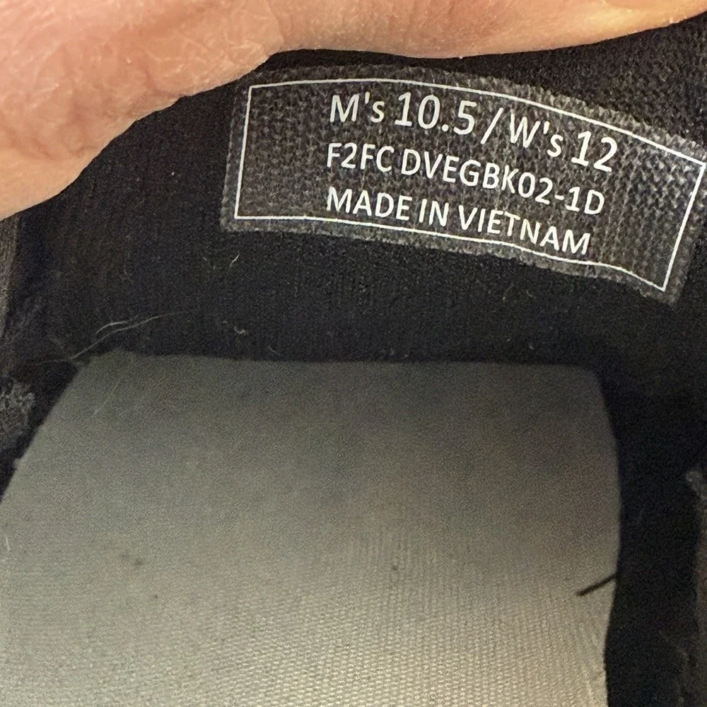 Kizik‎ Vegas Handsfree Sneakers Mens Size 10.5 Black Leather Comfort Shoes